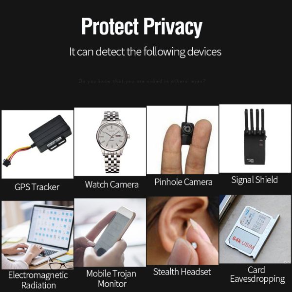 ABS Plasatic Multi Functional Wireless Anti Gps Tracker Detector Mobile Phone Camera RF Signal Bug Detector