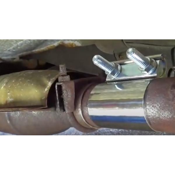 Каталитеческий преобразователь/шумоглушитель/Catback пускают струбцины по трубам вытыхания нержавеющей стали 3 дюймов