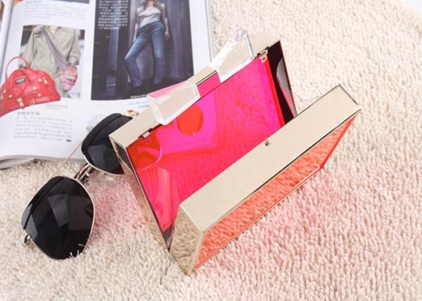 Shoulder Small Evening Acrylic Clutch Bag Colorful Women Ladies Handbags