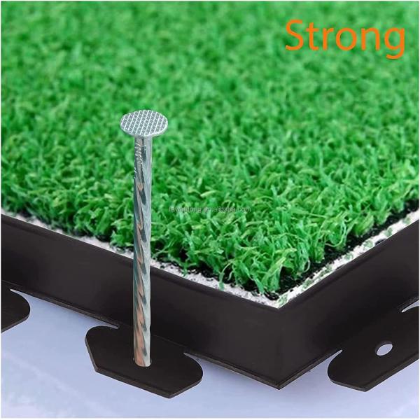 10 дюймовый общий ногтей оцинкованные металлические спиральные ногти для искусственной травы ландшафтный козырь