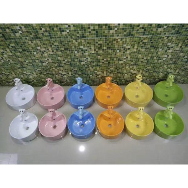 Kindergarten Elephant Bathroom Faucet Tap Ceramic For Children's Washbasin Sink custom