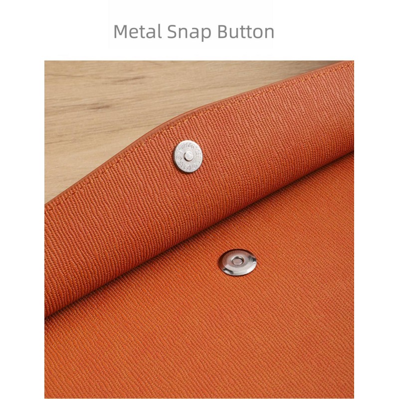 Waterproof Business A4 Document Bag Textured PU Leather File Folder Custom