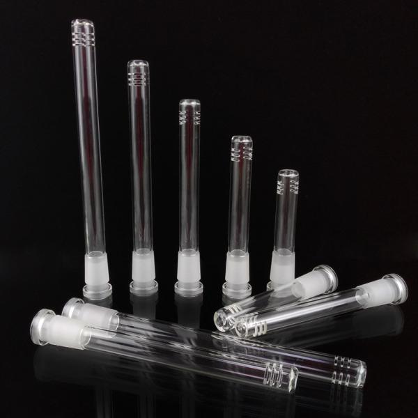 2.5 To 6.5 14mm To 18mm Glass Bongs Accessories Male Female Joint Down Stem