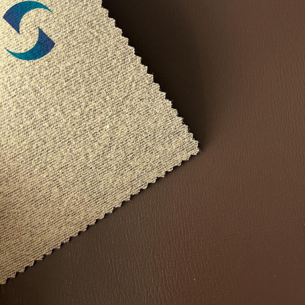 Tecido de couro de PVC em estampação artificial 25~50M/rolo 75gm para estofamento
