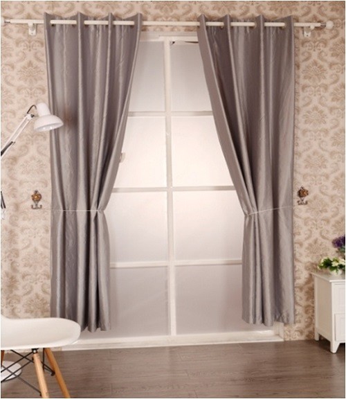 Embossing Black Out Polyester  Window Curtain
