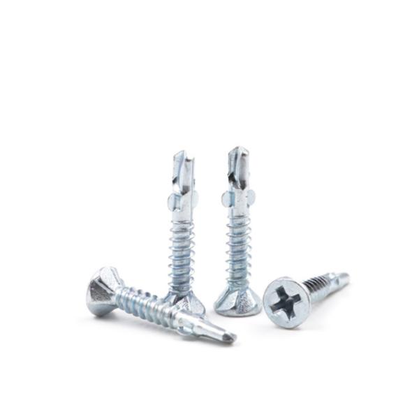 Стальные цинковые филипсы с плоской головой самосверляющие винты с двумя ушами