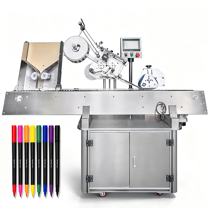Automatic Horizontal Labeling Machine 3ml Vial Label Applicator for Essential Oil Bottle Labeling Machine