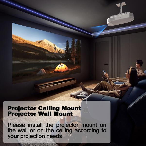 Aluminum Alloy Projector Mounting Brackets Touch Control Adjustable Height Projector Mount