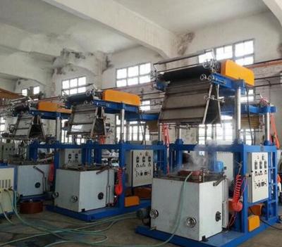 PVC Film 0.025 - 0.07mm Thickness Blown Film Extrusion Machine With Pillar Under Electric Lift