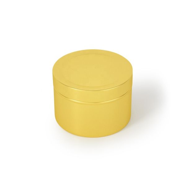 Colorful Brushed Aluminum Tin Can With Inside Screw Lid