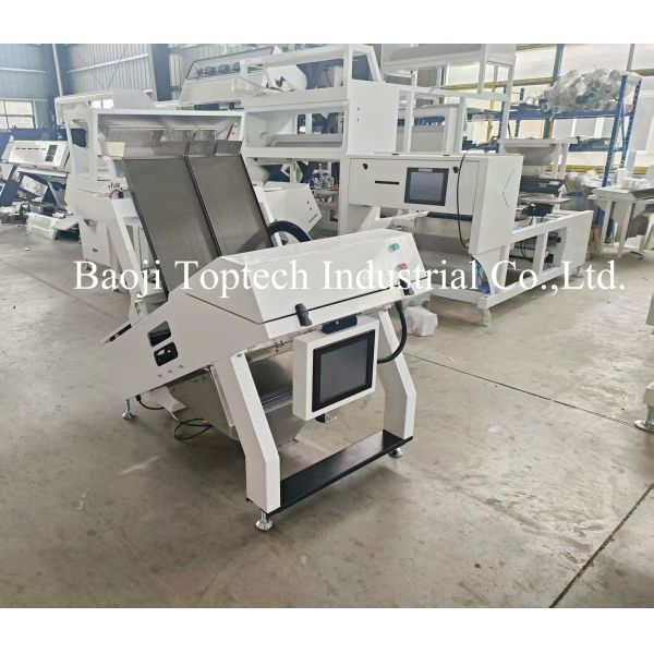 Free Fall Color Separator, Two Tunnel Color Sorter Machine Beans Seeds Sorting