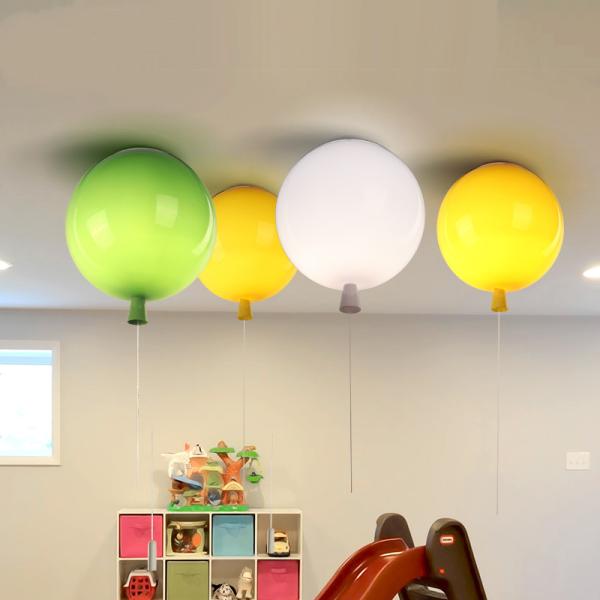 Modern 5 colors Kids acrylic ceiling light fixtures Kids Room home decor Children balloon lamp(WH-MA-161)