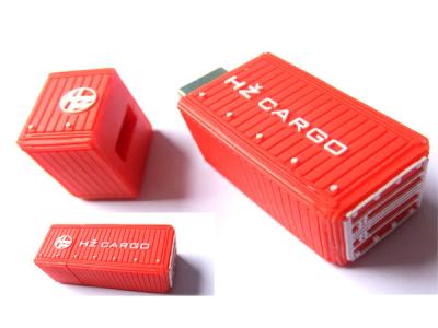 Mini Container Shape PVC USB flash Drive Customized Logo Pen drive 32Gb