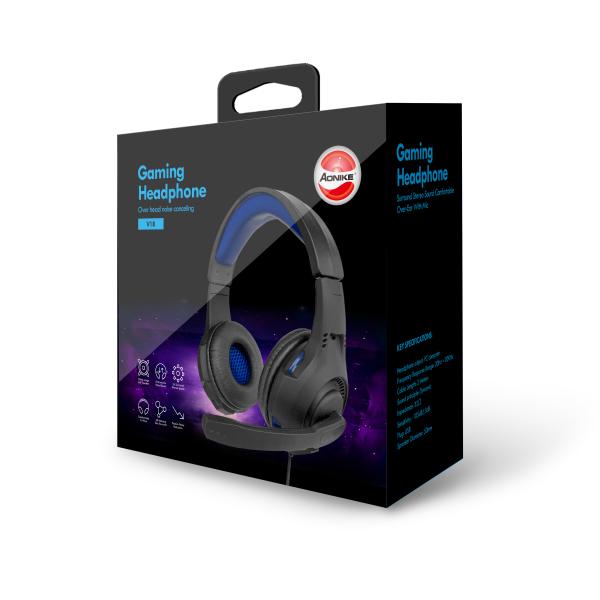 Пластиковый шлемофон игры ПК 3.5jack 2.1M с Mic