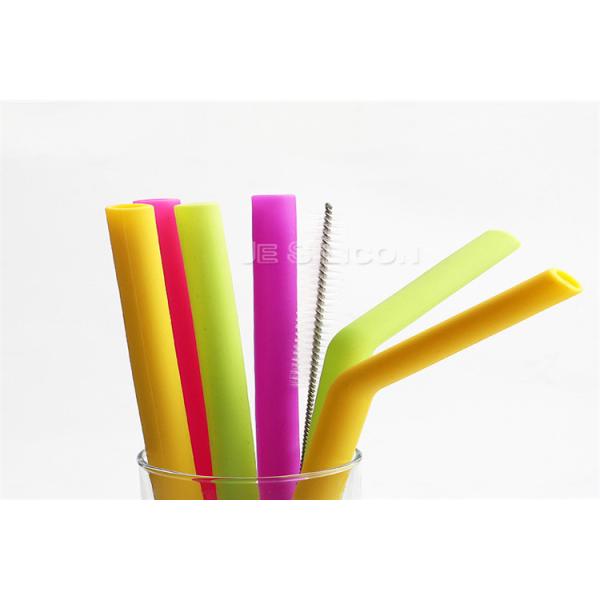 Curved Bent Drinking Silicone Straws Dishwasher Safe Any Colors Easy To Clean