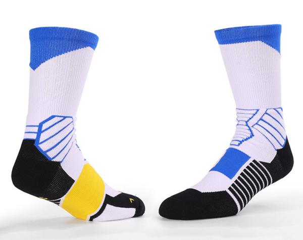 Knitted Cartoon Logo Custom Sports Socks UK Basketball Socks With Cool Designs