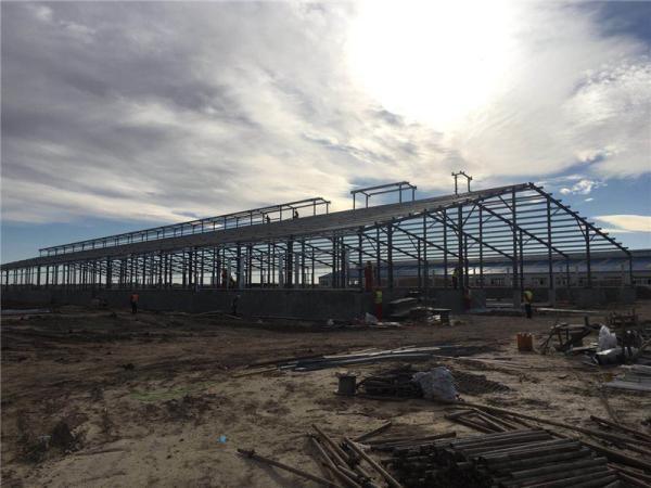 Q355B Prefabricated Steel Structure Building for Milk Processing Plant