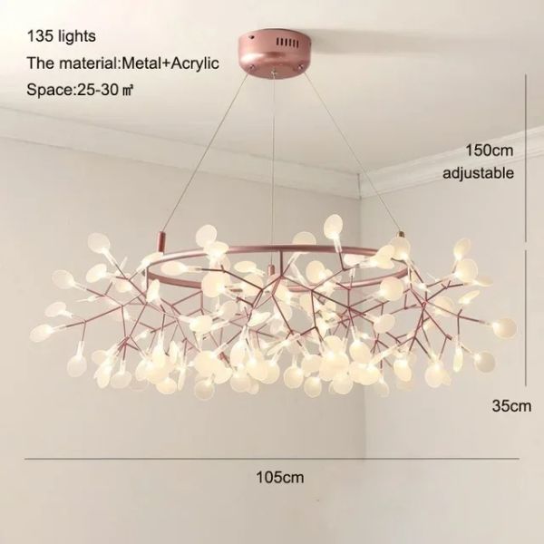 Heracleum chandelier Firefly LED lamp  Heracleum III Pendant（WH-AP-613）