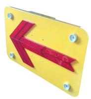 placa da seta do piscamento de 3.0kg 0.81*0.4*0.06m
