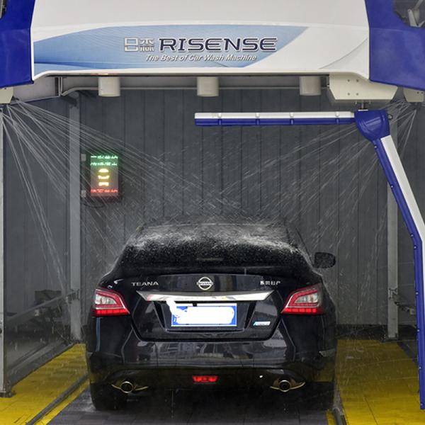 Qingdao Risense 360 Full Automatic Car Wash Equipment Touch Free Car Wash with air Dryer and lava Shampoo