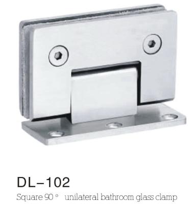 glass clamps DL102, Material Zinc alloy, Finsihing Satin or Chrome