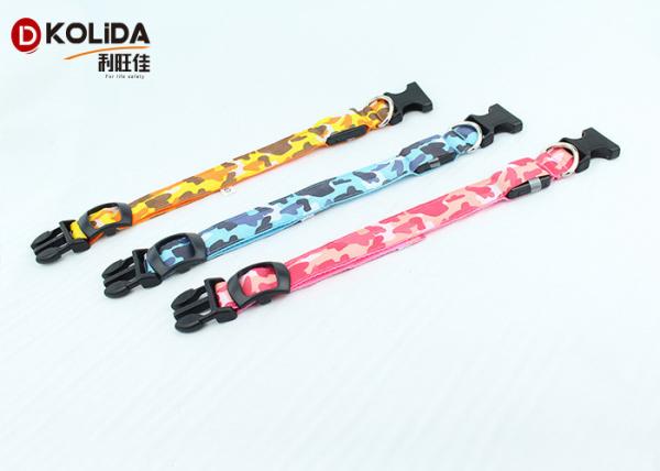 Polyster Adjustable LED Flashing Glow Petsafe Dog Collar Leopard Print Dog Collar