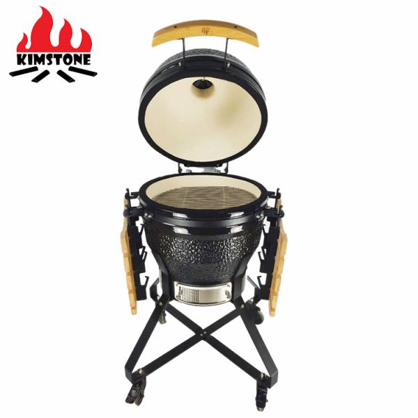 KIMSTONE 18 Inch Kamado Barbecue Rotiserrie Chicken Rotisserie Caja China Asador