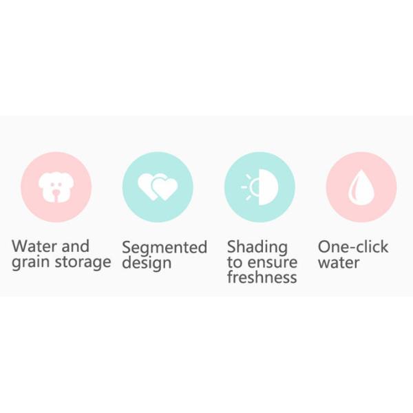 380ml отделяемые портативные 2 в 1 распределителе бутылки с водой собаки с хранением еды