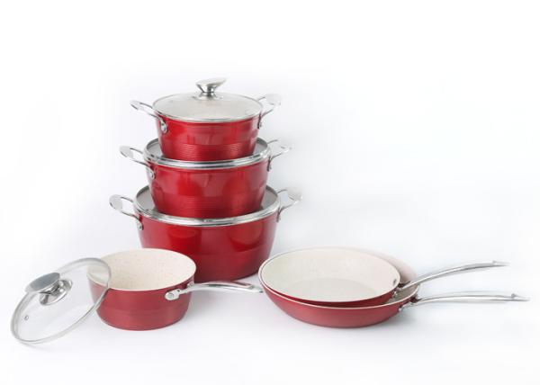 Temperature Resistant Coating BSCI 28cm Colored Pots And Pans