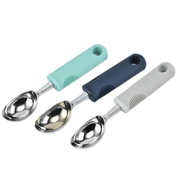 Stainless Steel Bulk Kitchen Supplies Ice Cream Scoop 25mm With Non Slip Handle