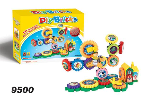 Electric Remote Control Children's Play Toys Gear Building Toy Set 106 Pcs