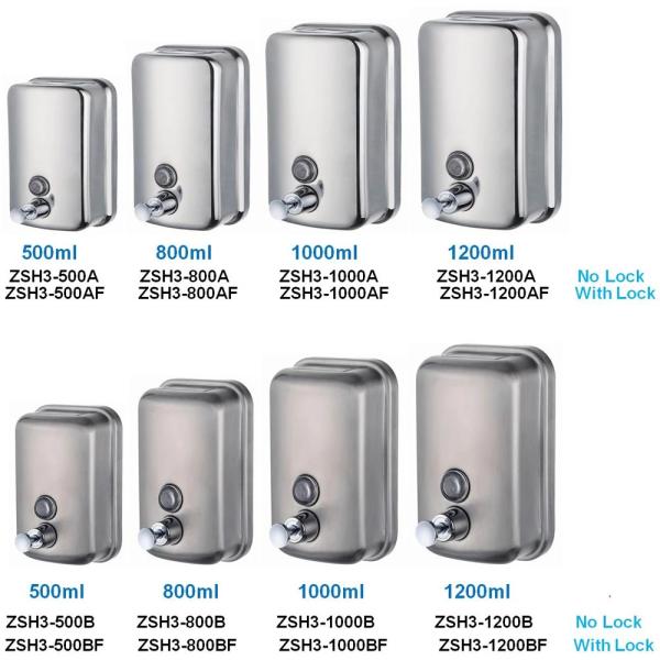 Wall Mounted 304 Stainless Steel Automatic Touchless Soap Dispenser