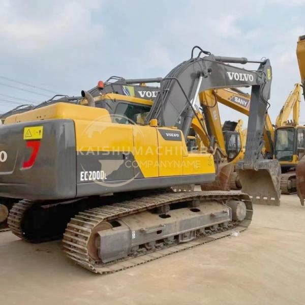 Comprimento de transporte 9,69 m e potência de 123 kW Volvo EC200D escavadeira usada para movimentação de terra