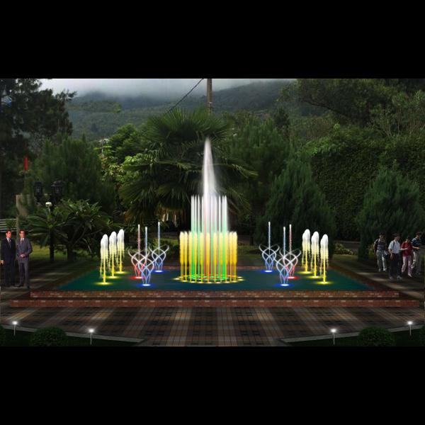 Public Square Angel Musical Fountain Stainless Outdoor