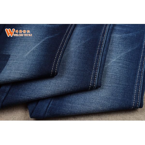 China Cheap Fabric Stock Lot Print Dyed Denim Fabric Wholesale