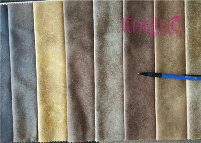 Waterproof Polyester Suede Fabric With Grey Suede Material Bronzing Fabric