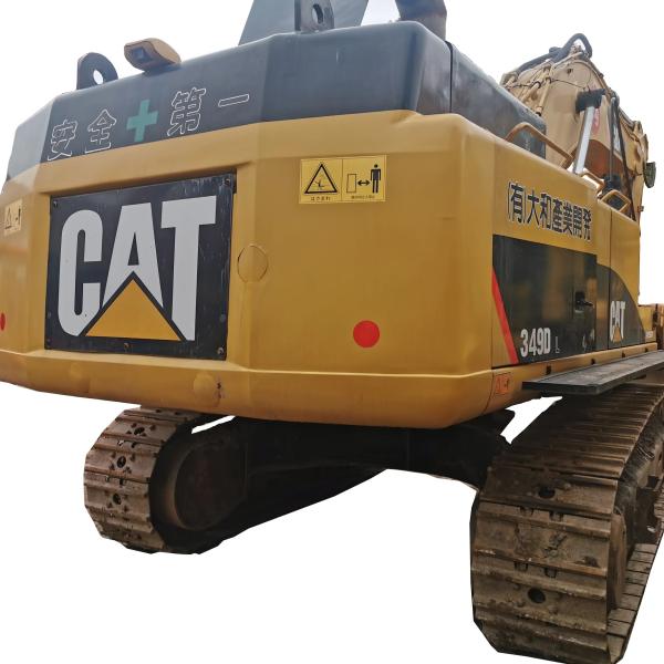 Excavadora usada CAT349D De alta potência e design de aço macio Tinta original