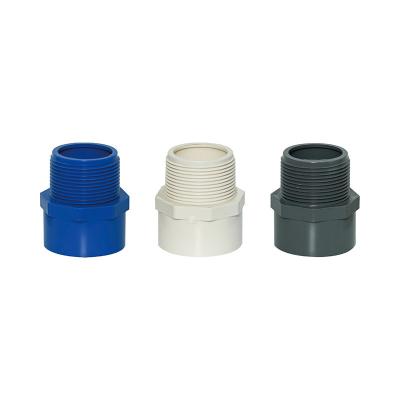 Pvc-U Adaptateur mâle PVC Pipe fitting mâle Union de couplage fileté Connecteur Pipe fittings