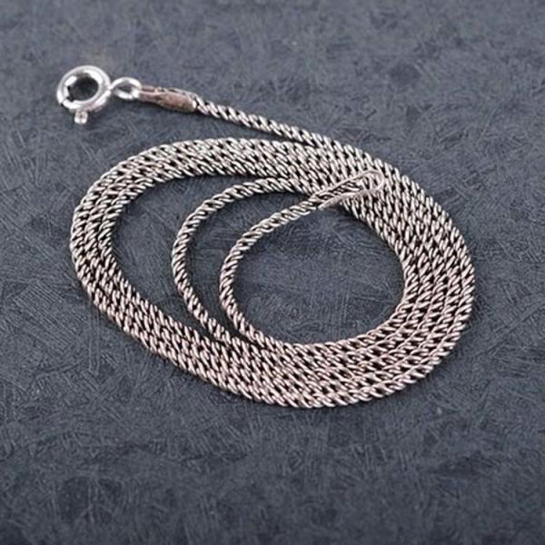 Vintage Jewelry 925 Silver Black Onyx  Marcasite Drop  Pendant Necklace 18 Inches (JA1674BLACK)