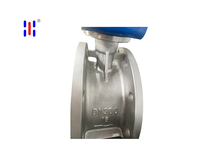 Triple Offset Butterfly Valve for Chemical Process PN16 Cast 304 SS Flanged Hard Seal DN300
