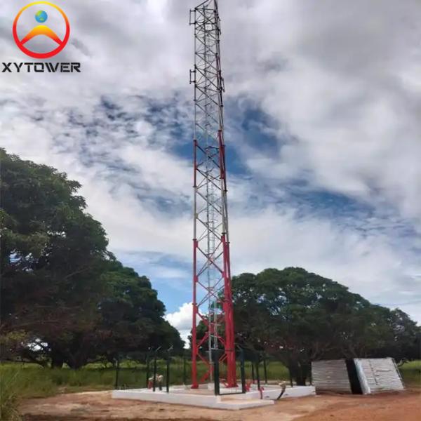 Custom Design 3 Legged Tubular Steel Lattice Antenna Wifi Telecommunication Towers