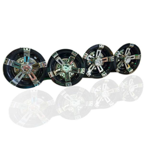 10 Inch Golf Cart Wheel Covers Black Chrome Rhox Vegas Wheel Cover 608291model