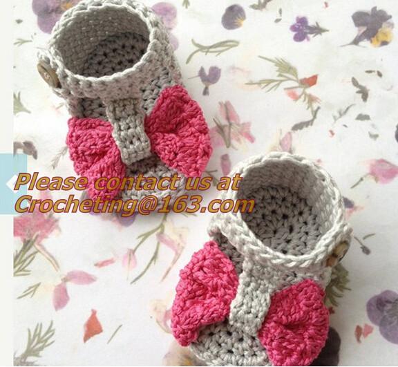 Baby Boys Girls Crochet Sandal Thongs Slippers Newborn Infant Toddler Prewalker Kids Knitt