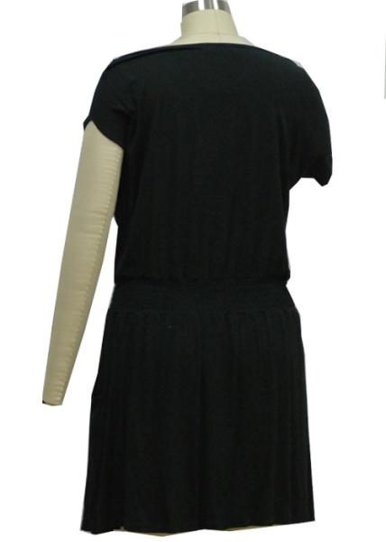 T Shirt Type Printed Women'S Casual Dresses / Casual Sporty Dresses Smocking Waistband