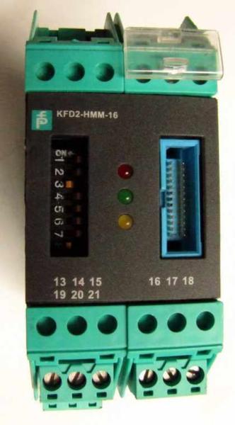 KFD2-HMM-16 HART MUX Módulo primario de suministro de corriente continua de 24 V (carril de alimentación)