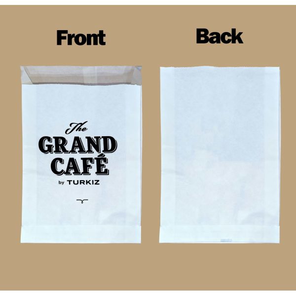 Customized Flat Satchel Kraft Paper Bag Use For Bakery Bread Food Bag