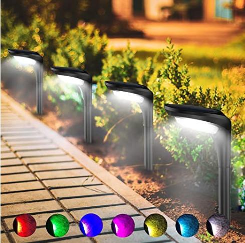 7 Colors Beads 3.7Volt IP55 Waterproof LED Solar Garden Lights
