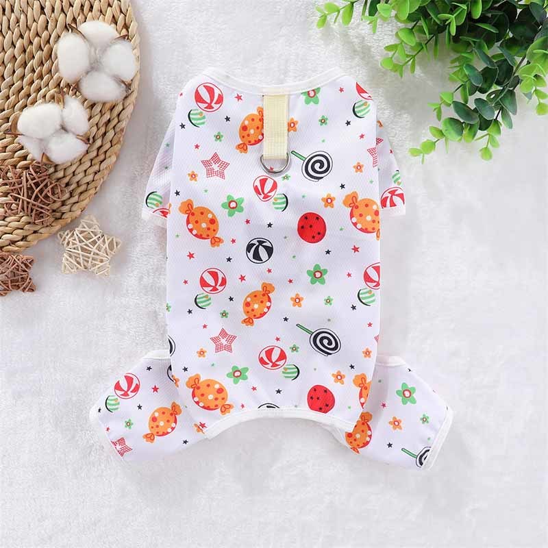 Wholesale Breathable Mesh Dog Jumpsuit w/ D-Ring | High-Margin Designer Pet Apparel B2B