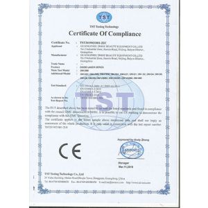 Guangzhou DMay Beauty Equipment Co.,ltd Certifications