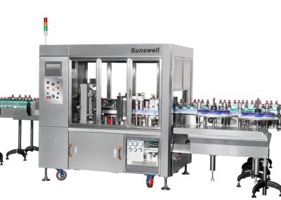 Tipo linear circularmente e máquina de etiquetas quadrada da garrafa, máquina do aplicador da etiqueta